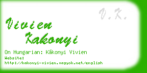 vivien kakonyi business card